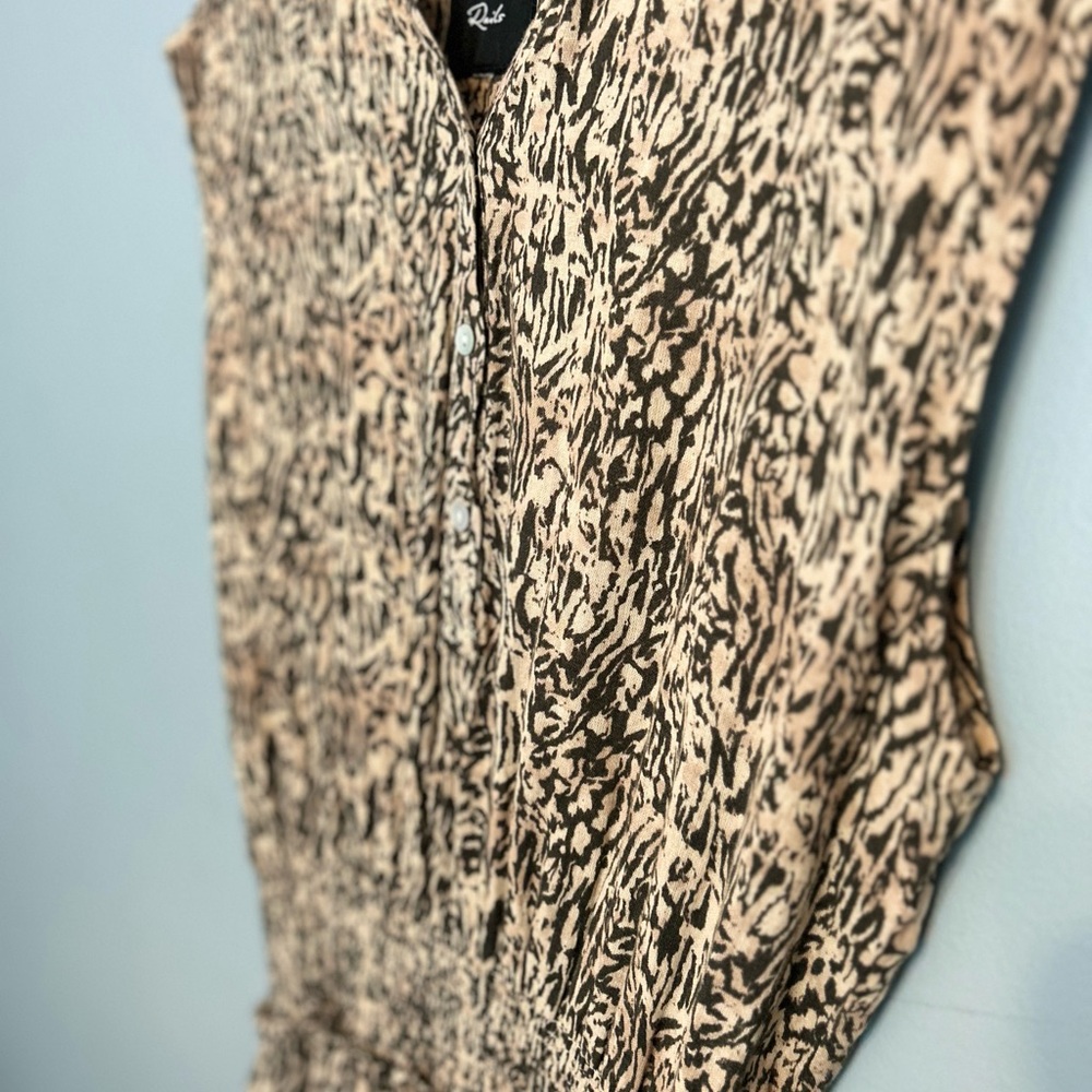 Rails Angelina Abstract Texture Print Linen Blend… - image 6